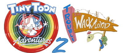 Tiny Toon Adventures 2 Trouble in Wackyland logo for NES